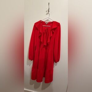 ASOS Bright Red Top with Branded Neck Label